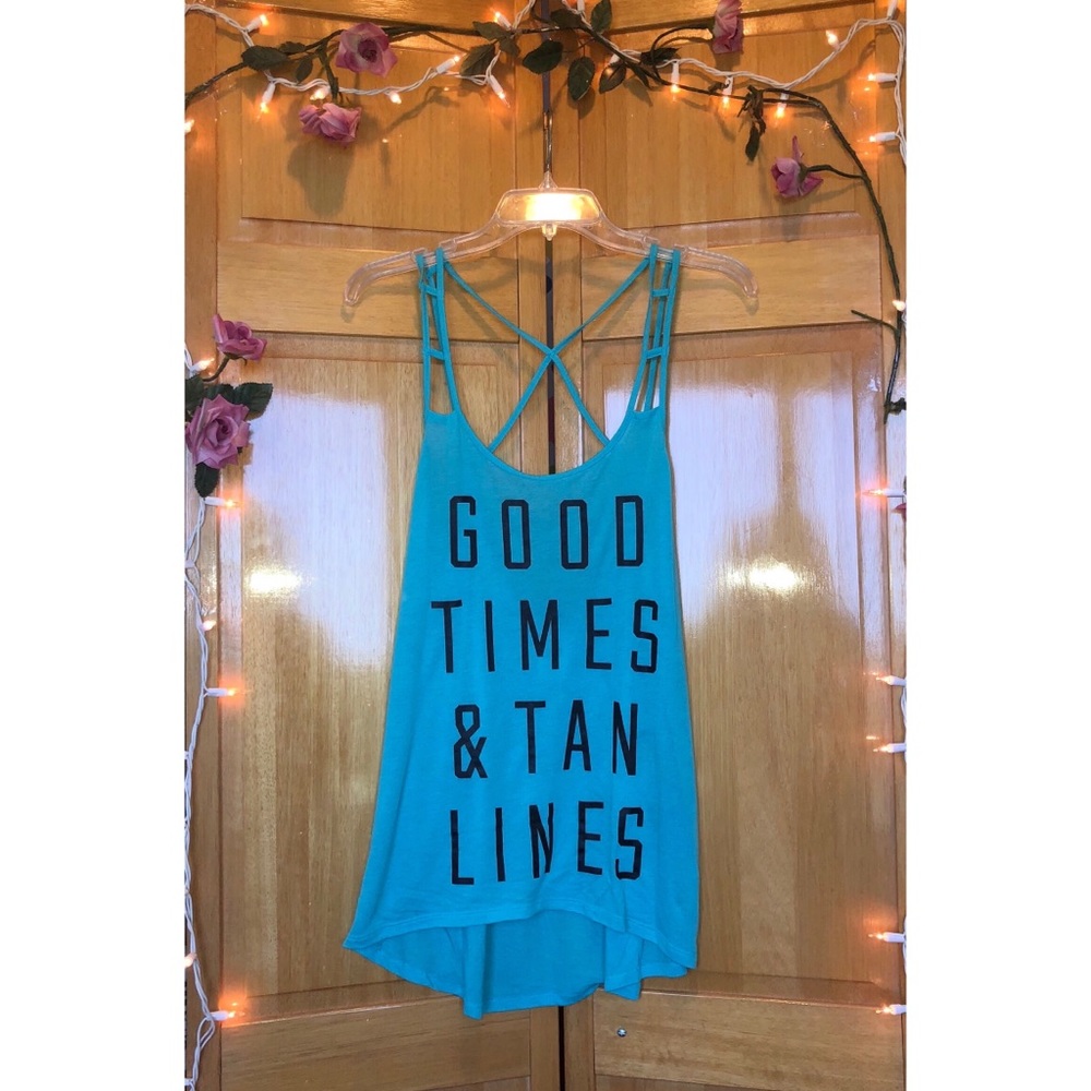 Pink summer strappy tank top